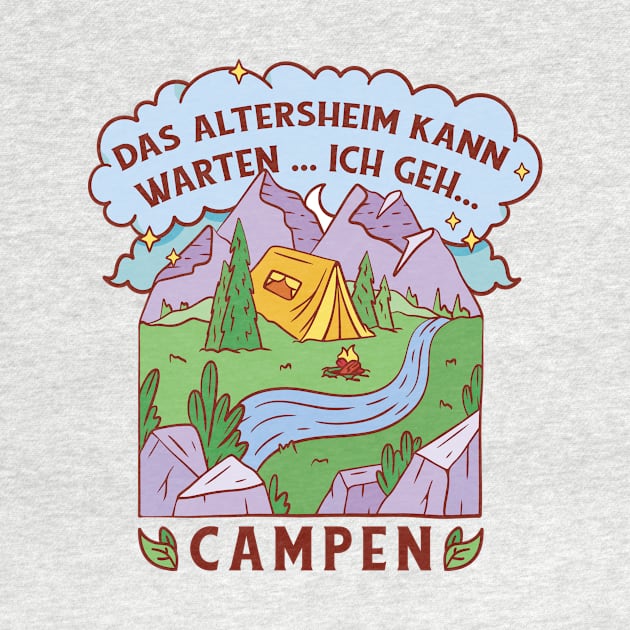 Campen T Shirt P R by LindenDesigns